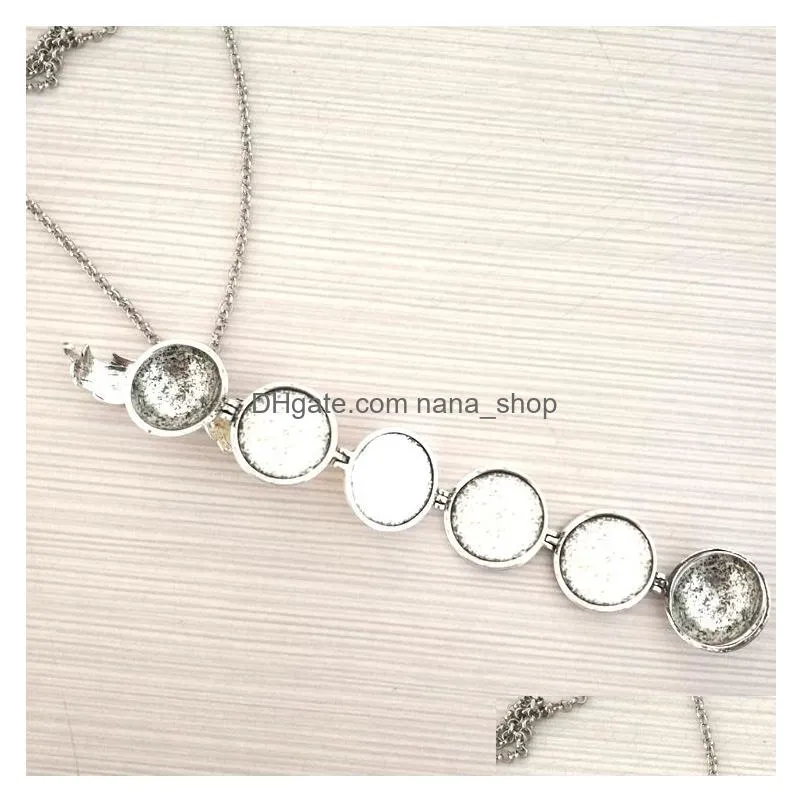 creative pendant memory floating locket necklace with angel wings flash photo frame album round openable necklaces jewelry