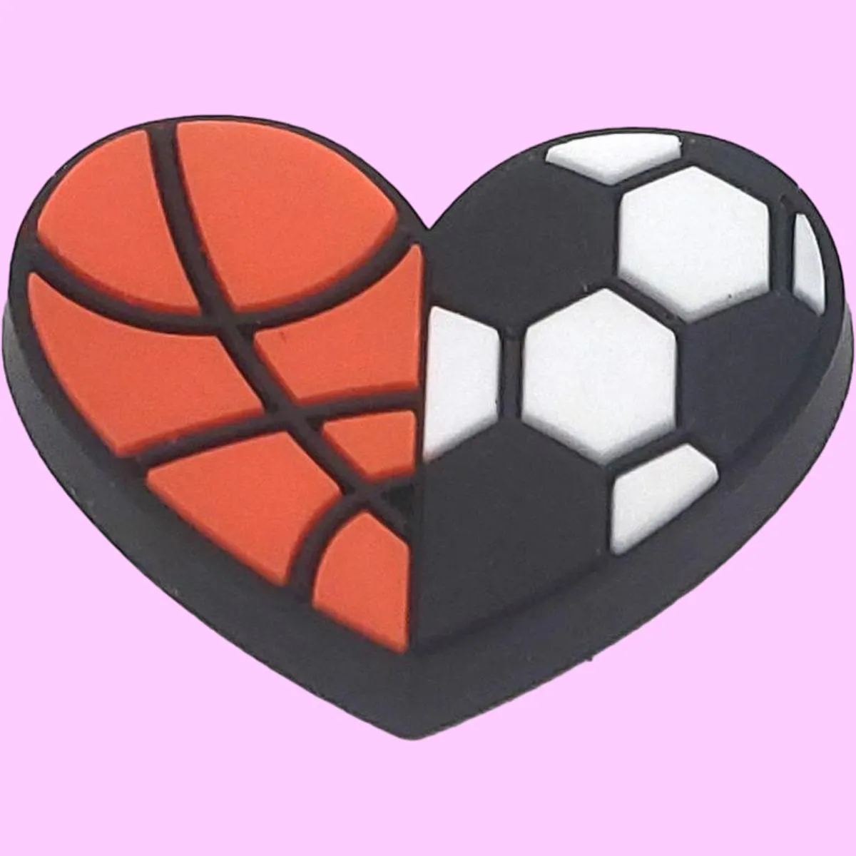 cute cartoon love basketball-t1070 shoe accessories shoe charms for 