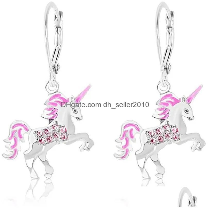 magical unicorn ear cuff rainbow unicorns acrylic hook earring handmade epoxy jewelry earrings