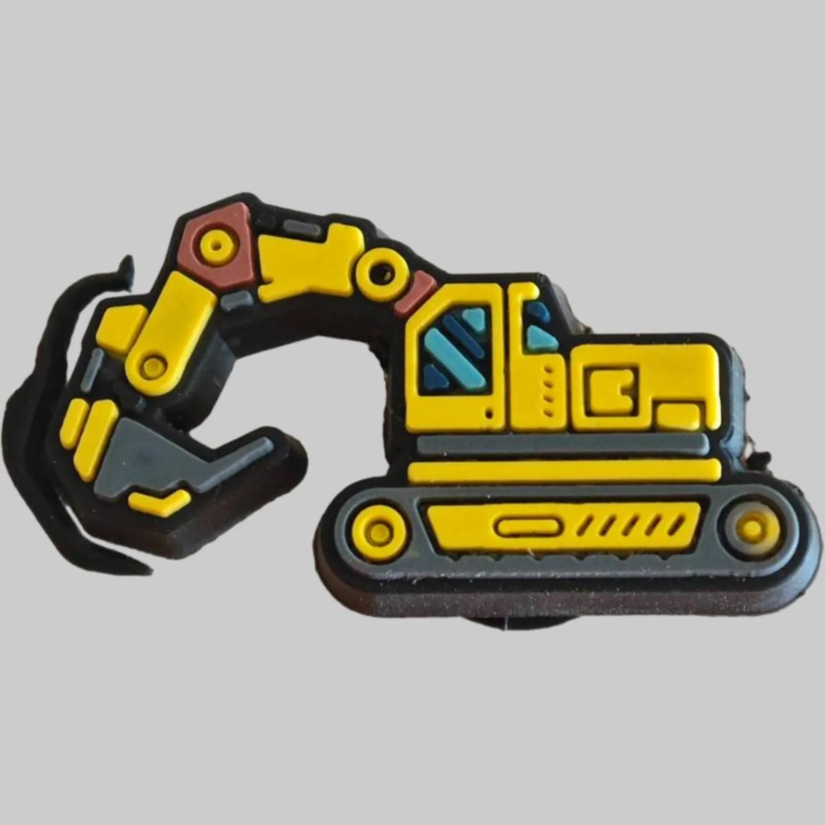funny excavator-t1204 cartoon shoe charms for croc sandals unisex shoe decoration cute jig party gift