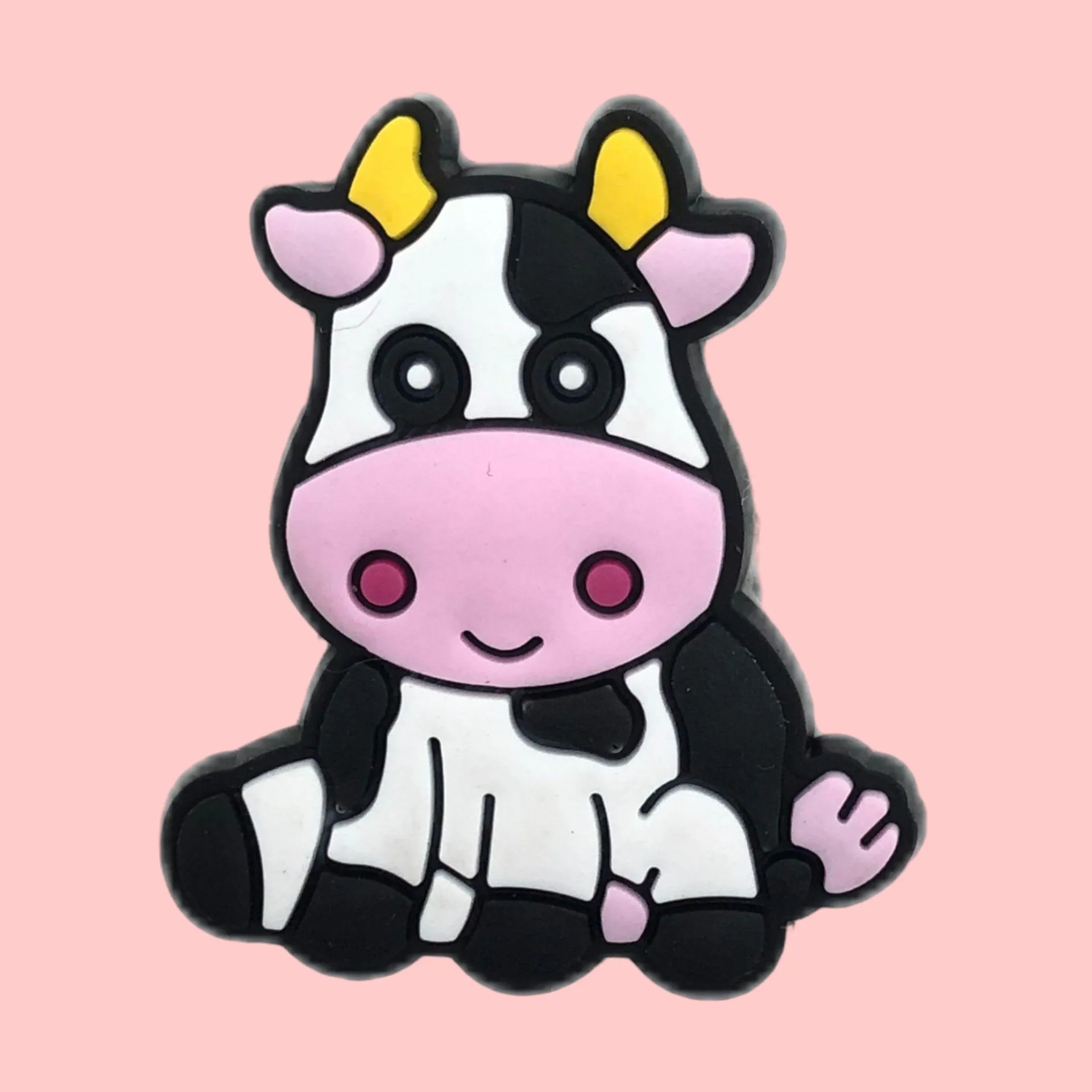 cute cartoon cows-t1067 shoe accessories shoe charms for 