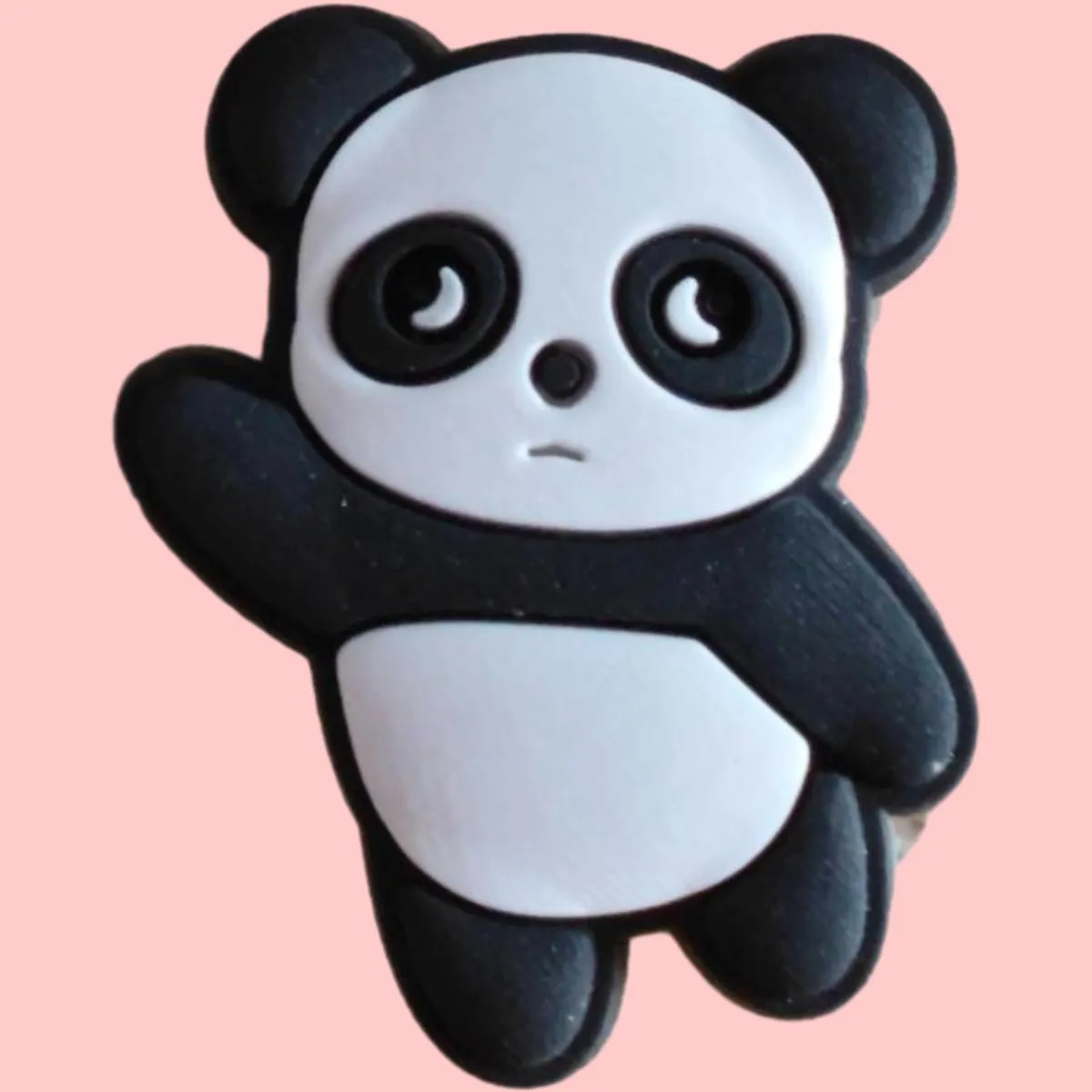 funny panda bamboo-t1017 cartoon shoe charms for croc sandals unisex shoe decoration cute jig party gift