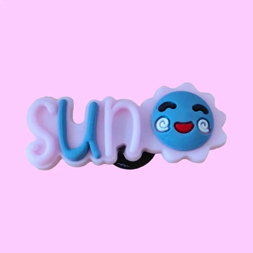 cute cartoon sun cloud star-t1096 shoe accessories shoe charms for 