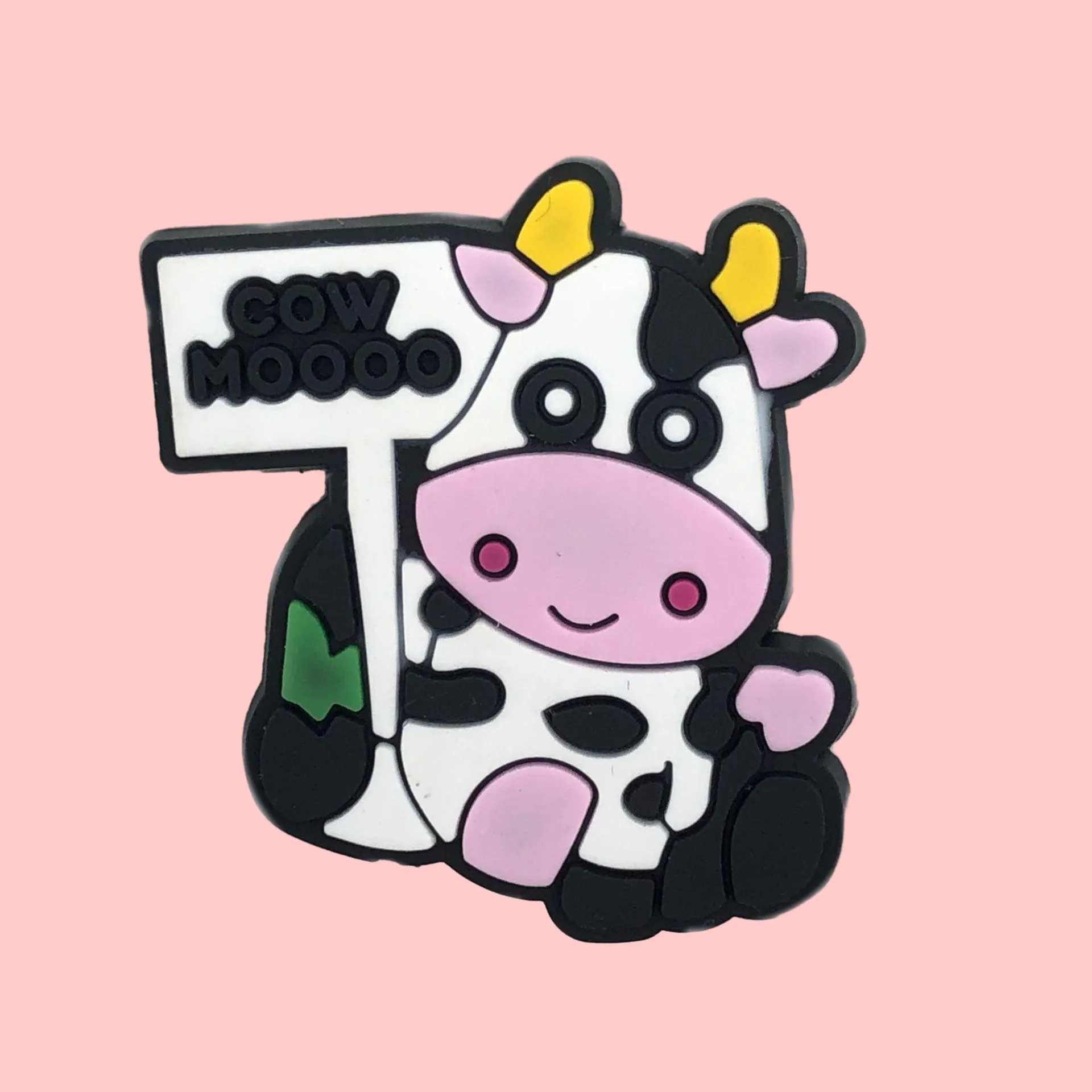 cute cartoon cows-t1067 shoe accessories shoe charms for 