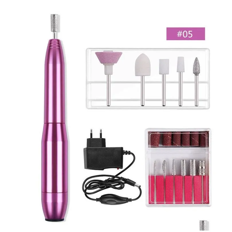 new electric nail drill machine portable usb nails file polishing tool manicure fingernail supplies for home and salon use