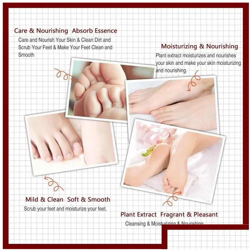 bioaqua foot care massage cream peeling exfoliating moisturizing foot spa beauty remove dead skin foot cream