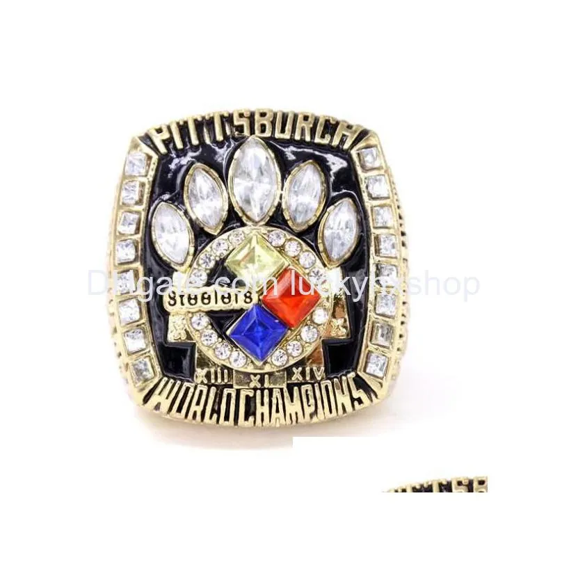 fanscollection 1974 1975 1978 1979 2005 2008  s wolrd champions team championship ring sport souvenir fan promotion gift