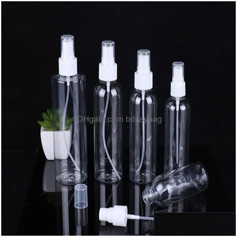 5ml 10ml 20ml 30ml 50ml 60ml 80ml 100ml plastic spray bottle refillable bottles perfume pet container