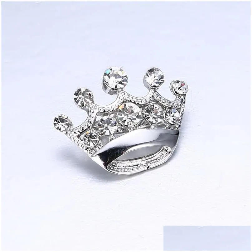 fashion mini brooch pins crown shape brooches for lady alloy brooches 12pcs/lot fbr002