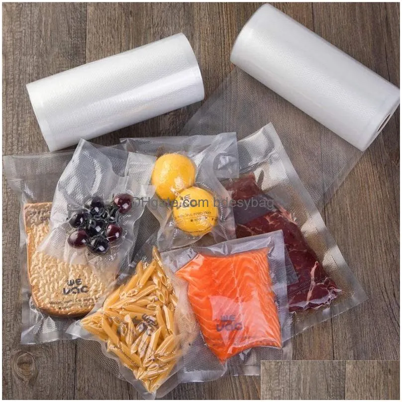 hot sealing textured packaging vacuum bags zing for food packaging plastic bag