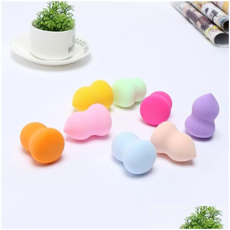 water drop shape cosmetic puff gourd makeup sponge bevel cut shape foundation concealer smooth cosmetic powder puff make up blender