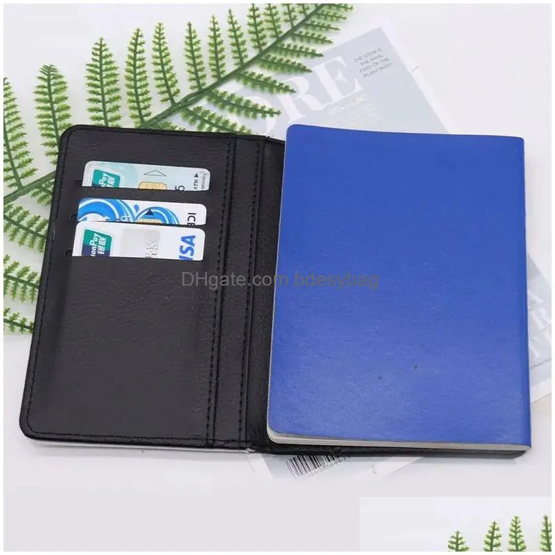 sublimation blank passport holder cover wallet blanks for passport business id credit cards