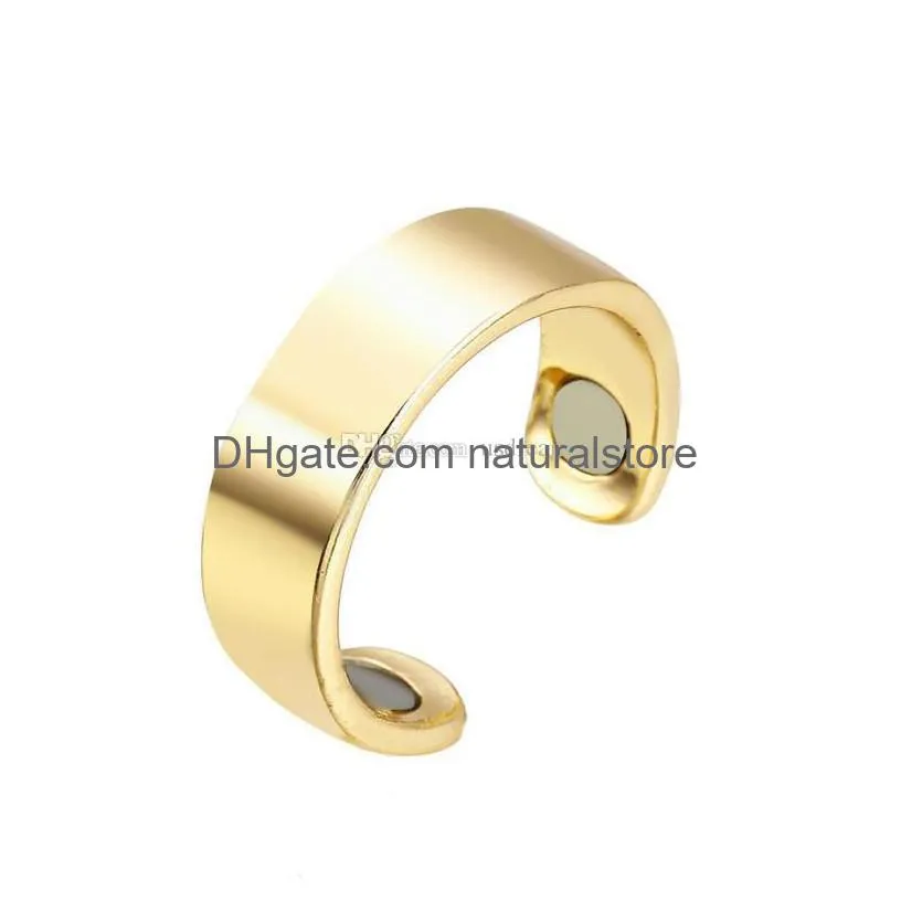 magnetic rings open magnetic therapy magnet ring for women wellness fashion jewelry will and sandy gift