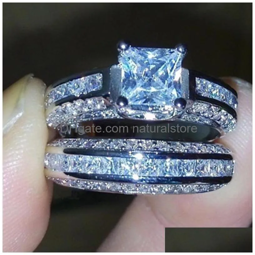 diamond wedding rings sets engagement ring for women crystal fashion jewelry will and sandy