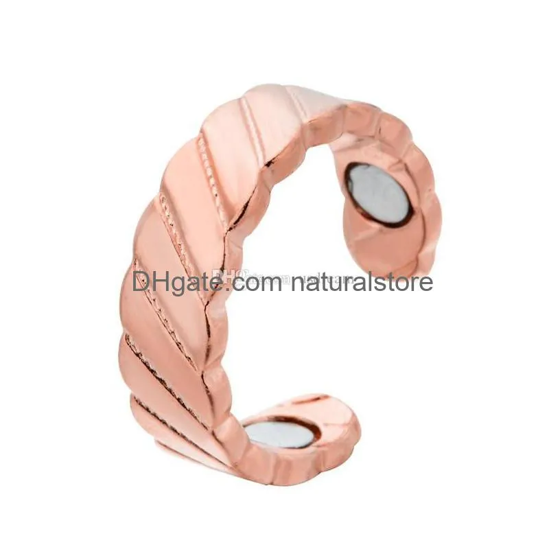 magnetic rings open magnetic therapy magnet ring for women wellness fashion jewelry will and sandy gift