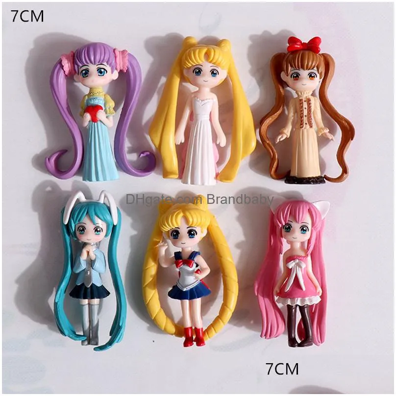 decompression toy anime doll pink sakura  beautiful girl pvc action doll model moon goddess moon rabbit doll collection