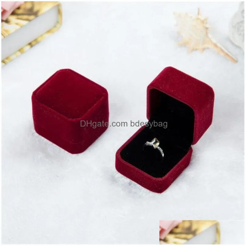 fashion jewelry box ring earrings necklace pendant packing gift boxes wedding engagement jewellery display cases