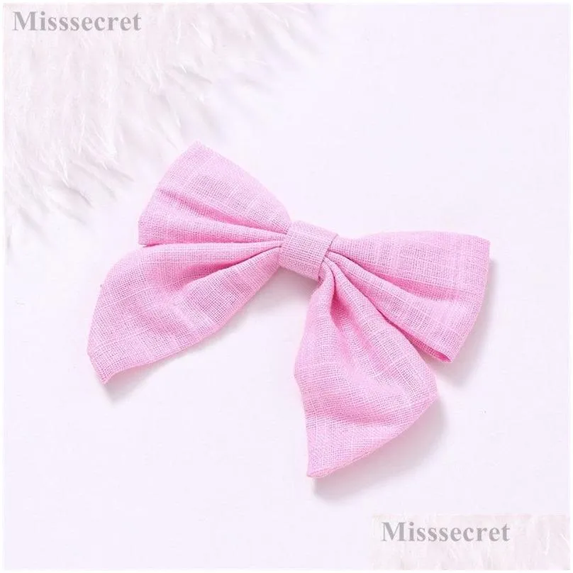 europe america girls hairpin headdress children hair pins cotton and linen cloth swallowtail butterfly hairpins monochrome