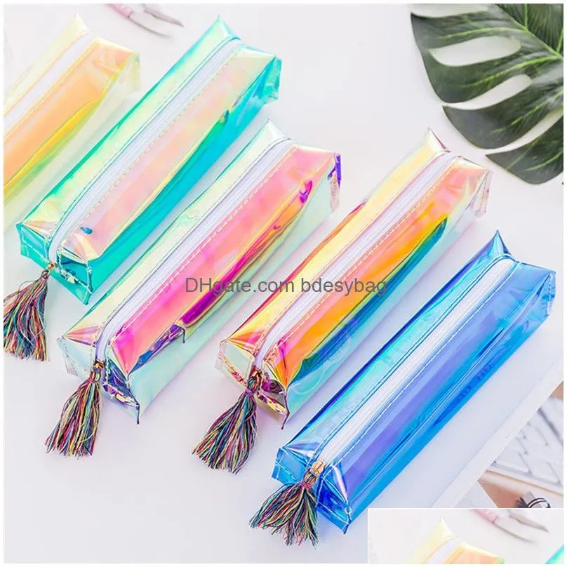 kids pencil case fashion pencils bags girls make up case stationery bags fashion pvc pencil bag