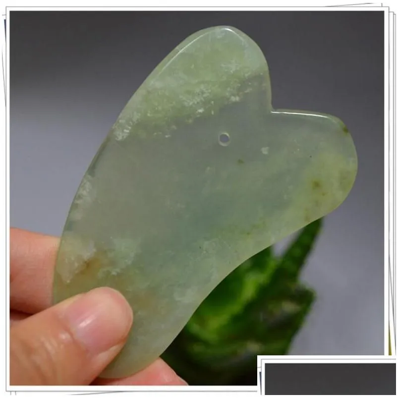 chinese natural jade scraping tools gua sha facial treatment massage tool traditional chinese massage health care tools