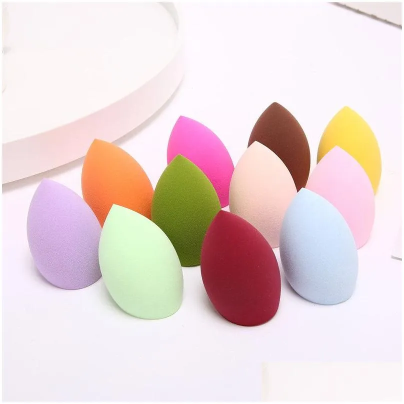 water drop shape cosmetic puff gourd makeup sponge bevel cut shape foundation concealer smooth cosmetic powder puff make up blender