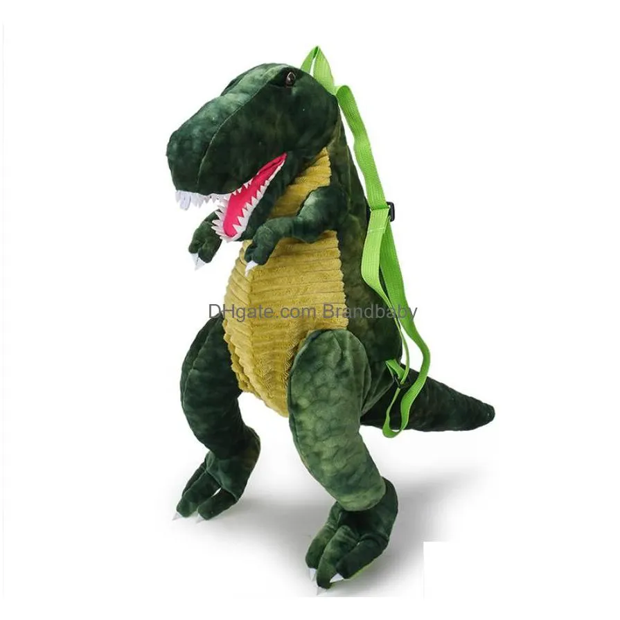 ins kawaii cartoon dinosaur design plush zipper backpack double shoulder bag student backpack festival gift more 20 designs