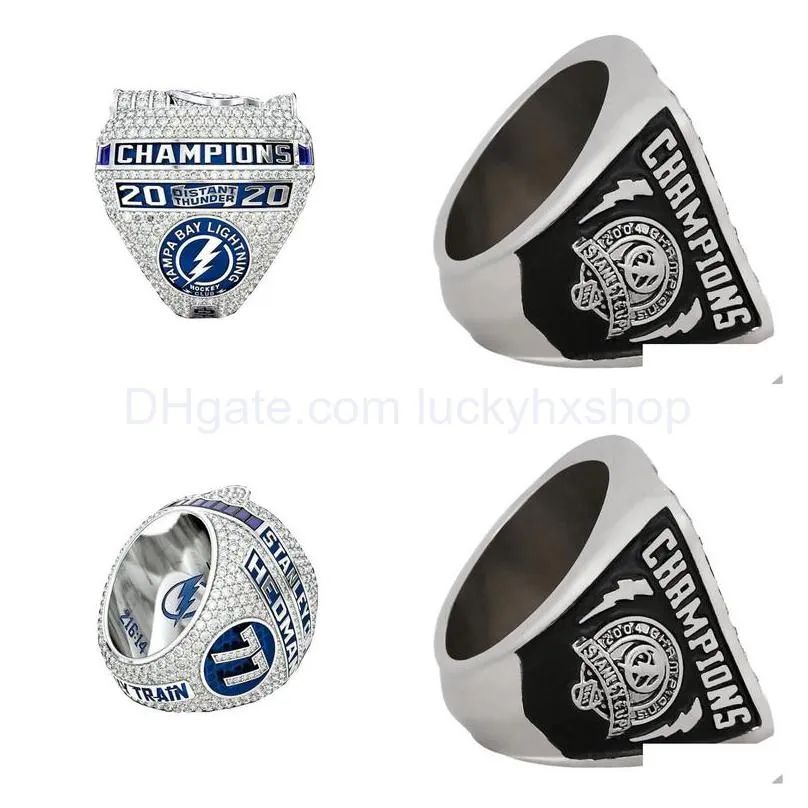 fanscollectiontampa bay lightning 2020 2004 ice hockey champions team championship ring sport souvenir fan promotion gift wholesale