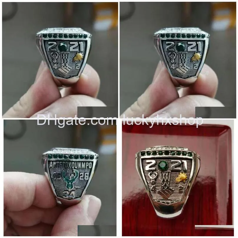 fanscollection 2021 s the bucks wolrd champions team basketball championship ring sport souvenir fan promotion gift wholesale
