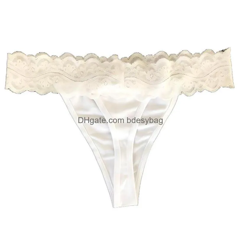 sublimation blank polyester thongs lace blanks double sided printing personalized women underwear