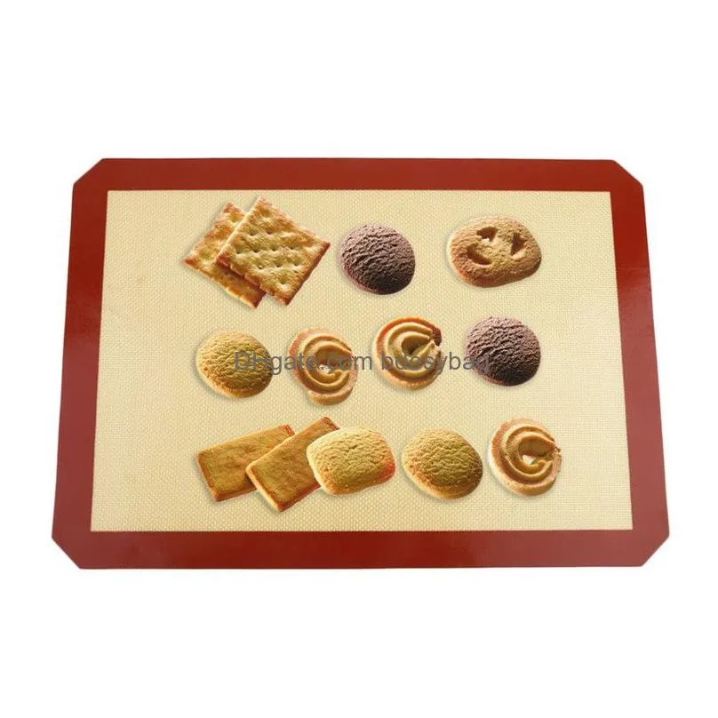silicone mat nonstick cookie sheet baking mat food grade liner for making bread and pastry