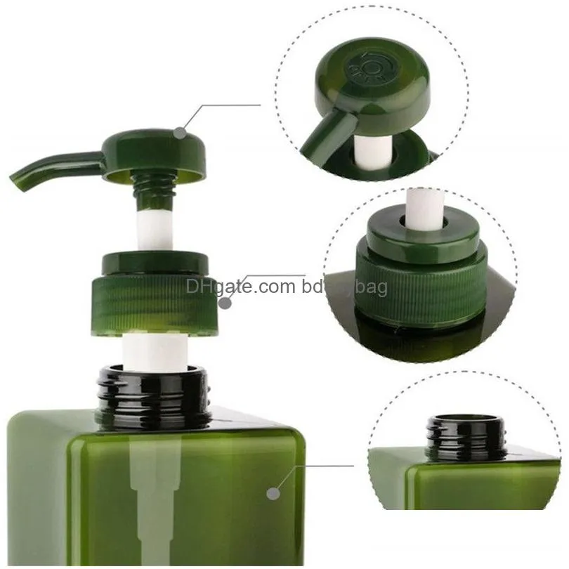 450ml refillable empty plastic soap dispenser bottle pump bottles for cosmetic shampoos bath shower liquid lotion