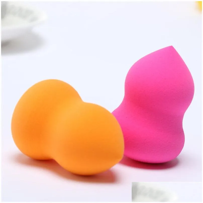 water drop shape cosmetic puff gourd makeup sponge bevel cut shape foundation concealer smooth cosmetic powder puff make up blender