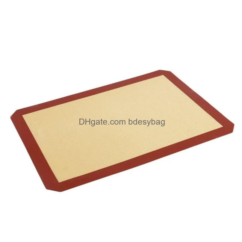 silicone mat nonstick cookie sheet baking mat food grade liner for making bread and pastry