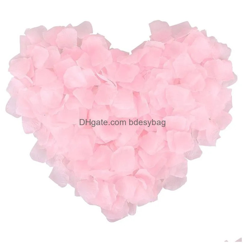 100pcs/lot wedding rose petals atificial flowers petal wedding birthday christmas decoration rose artificial rose petal