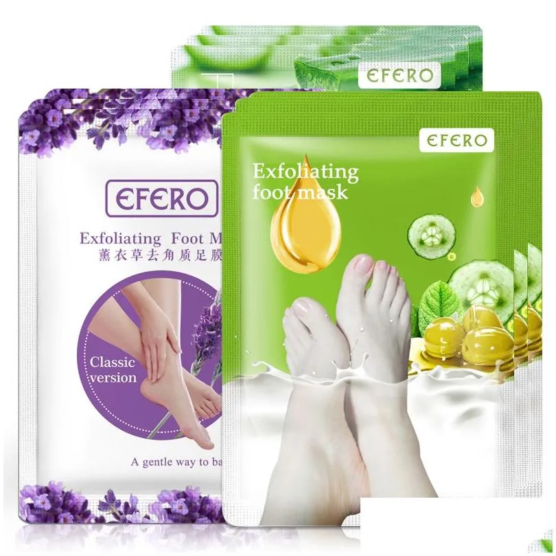 efero lavender aloe foot mask remove dead skin heels foot peeling mask for legs exfoliating socks for pedicure socks