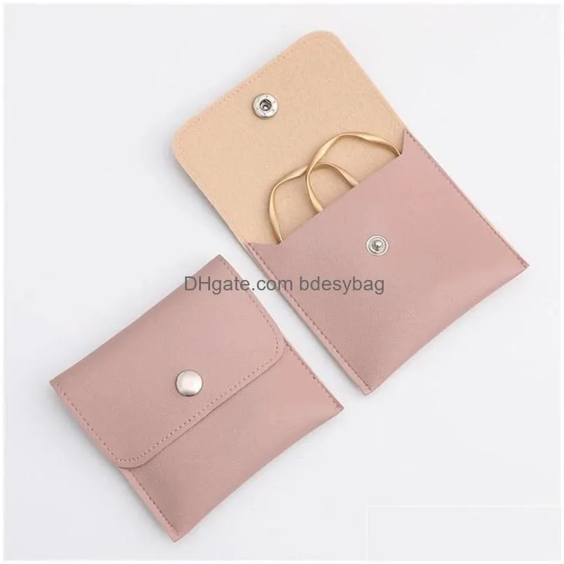 leather mini makeup bag portable pu jewelry pouch cosmetic storage bags for watch and other mini items