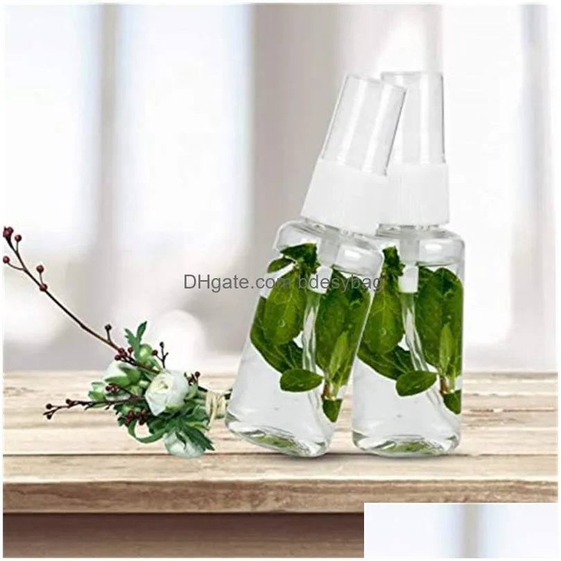 30ml 1oz plastic clear fine mist spray bottles refillable small portable empty bottle container for travel  oils perfumes