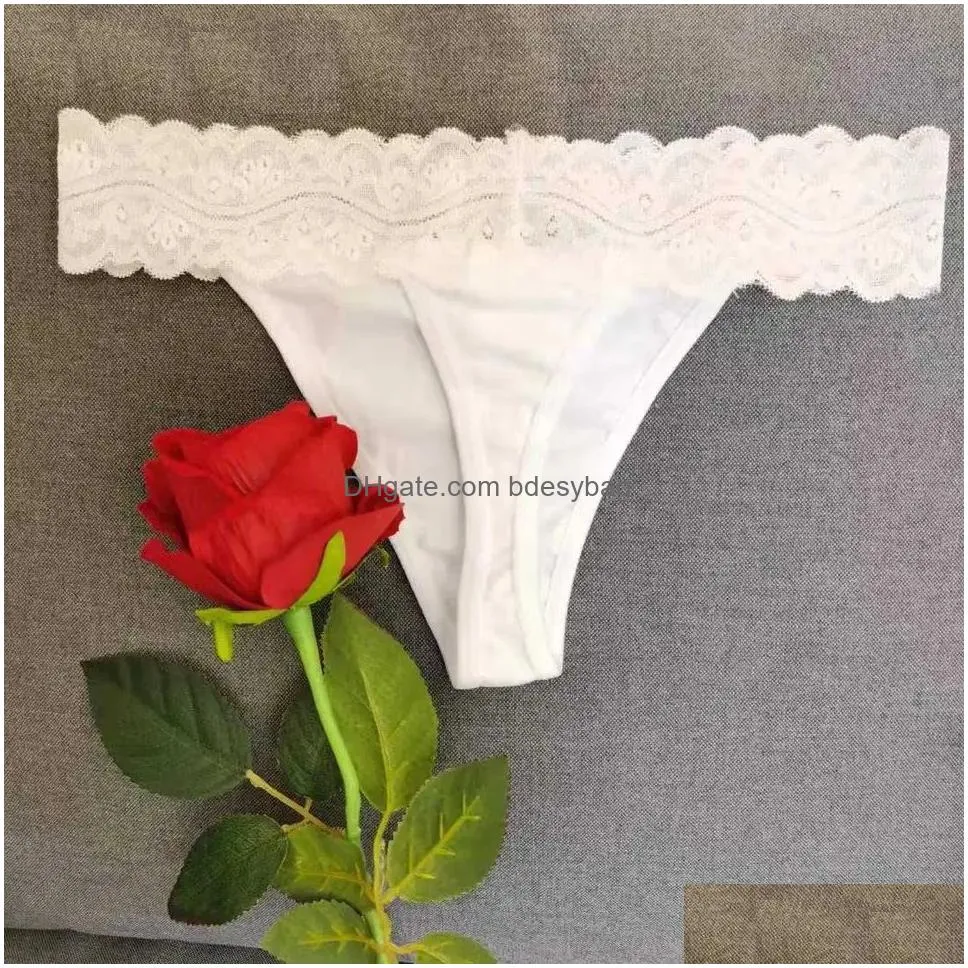 sublimation blank polyester thongs lace blanks double sided printing personalized women underwear