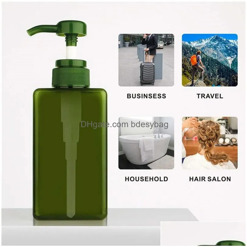 450ml refillable empty plastic soap dispenser bottle pump bottles for cosmetic shampoos bath shower liquid lotion
