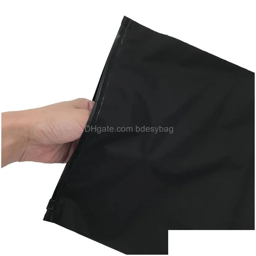 frosted black plastic package cloth travel storage bag waterproof underwear pouches