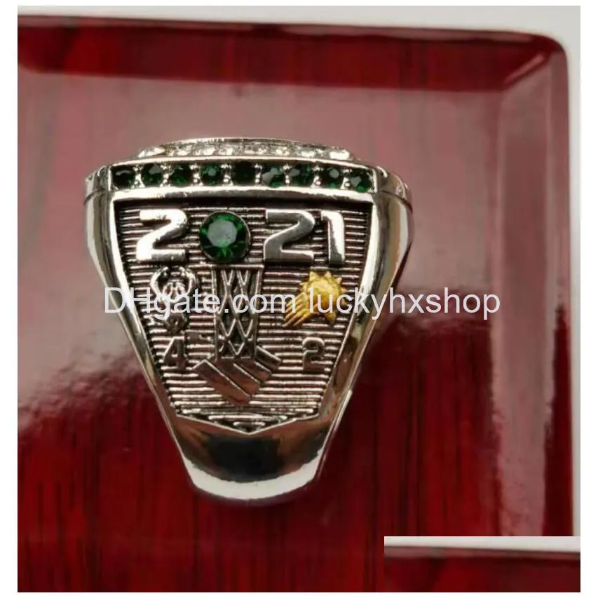 fanscollection 2021 s the bucks wolrd champions team basketball championship ring sport souvenir fan promotion gift wholesale