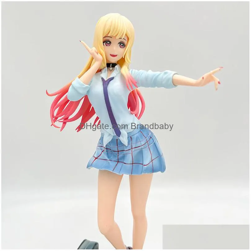 decompression toy 27cm marin kitagawa my dress-up darling y girl anime figure marin kitagawa bikini action figure adult collection doll