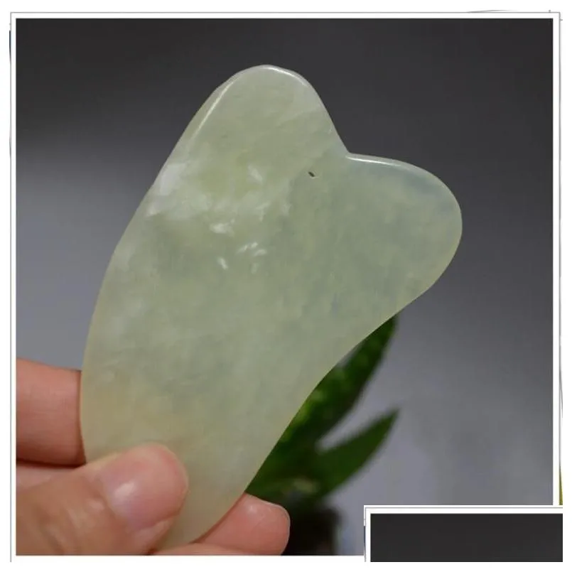 chinese natural jade scraping tools gua sha facial treatment massage tool traditional chinese massage health care tools