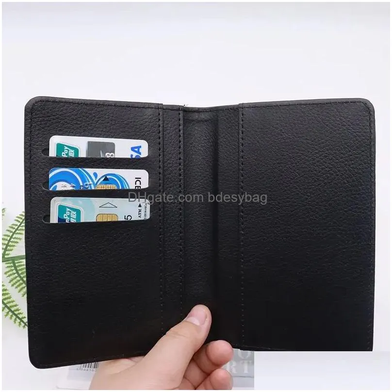sublimation blank passport holder cover wallet blanks for passport business id credit cards