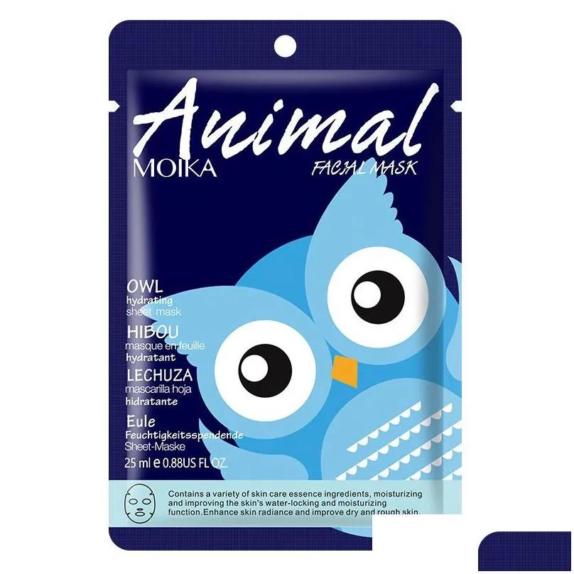 animal cartoon moisturizing oil control masks skin care facial mask collagen sheet masks