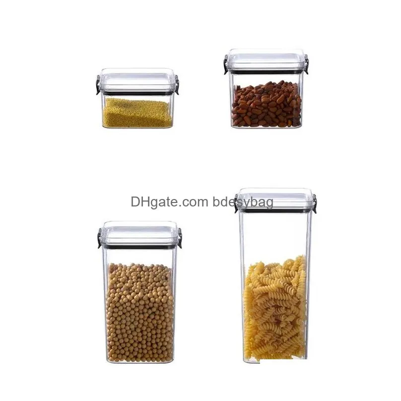 plastic containers sugar flour drys food cereal kitchen dry food organizers