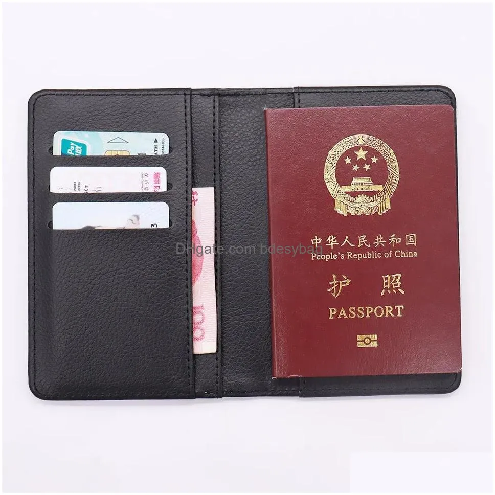 sublimation blank passport holder cover wallet blanks for passport business id credit cards