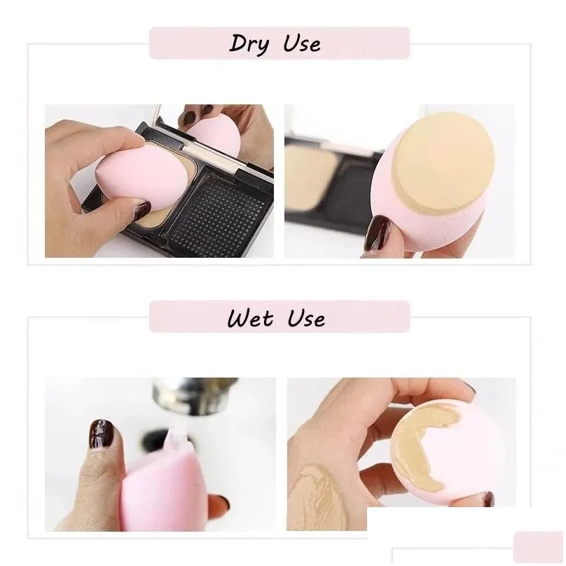 water drop shape cosmetic puff gourd makeup sponge bevel cut shape foundation concealer smooth cosmetic powder puff make up blender