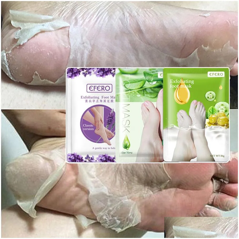 efero lavender aloe foot mask remove dead skin heels foot peeling mask for legs exfoliating socks for pedicure socks