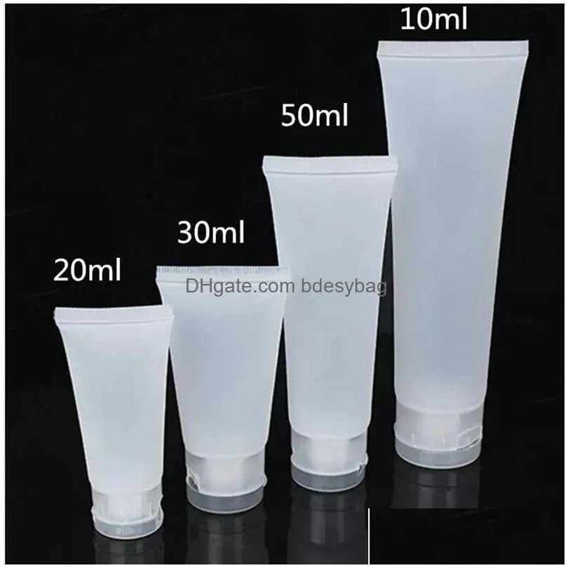 screw cap/flip cap empty portable travel squeeze cosmetic containers cream lotion plastic bottles 15ml 20ml 30ml 50ml 100ml